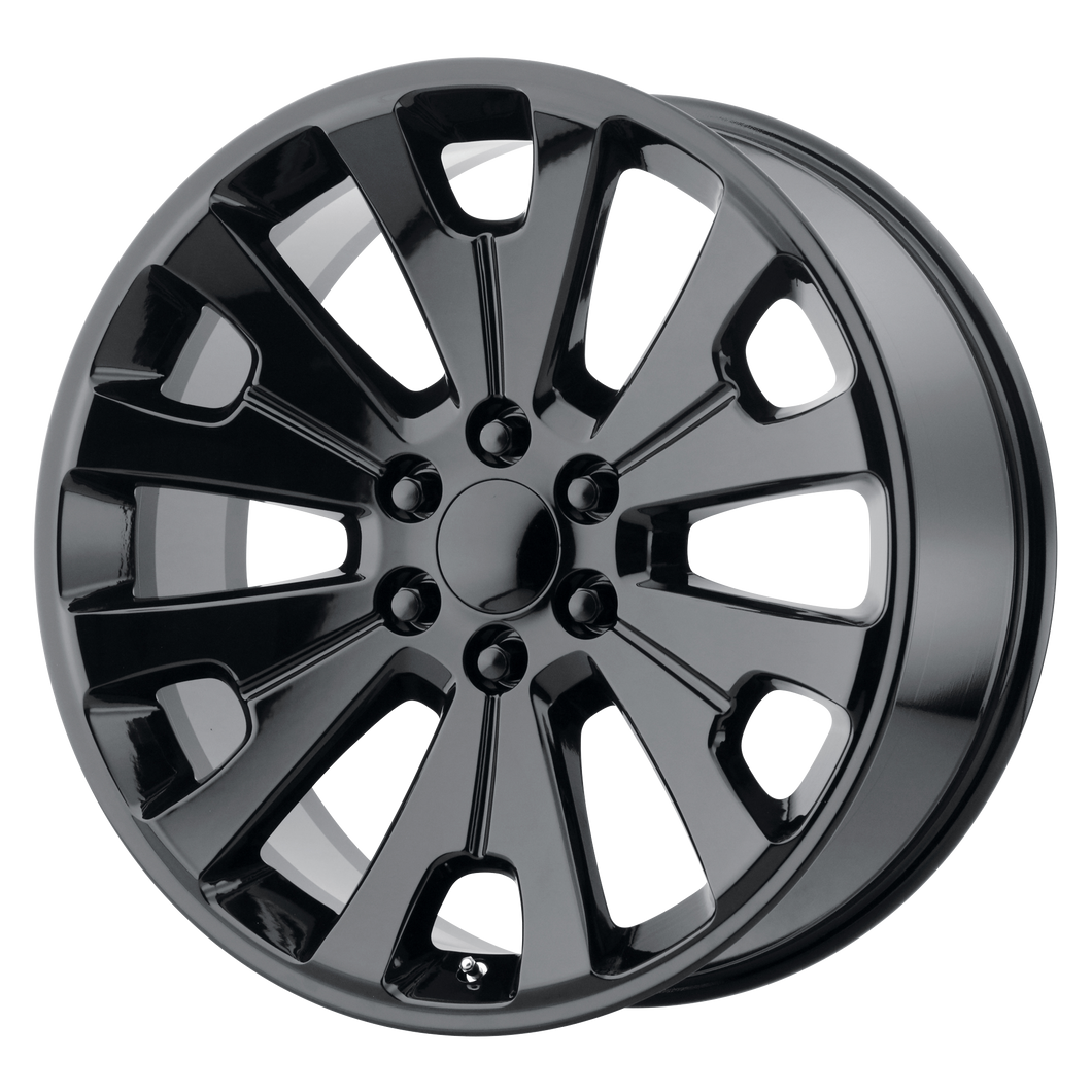 24x10 6x139.7 OE Creations Replica Wheels PR190 Gloss Black 30 offset 78.1 hub