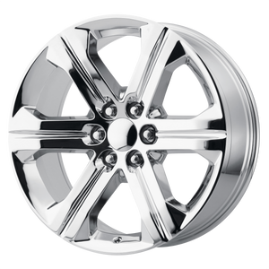 22x9 6x139.7 OE Creations Replica Wheels PR191 Chrome 24 offset 78.1 hub