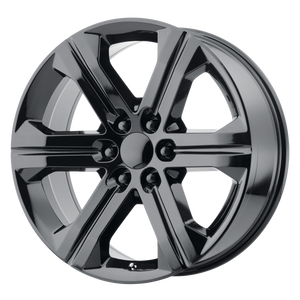 22x9 6x139.7 OE Creations Replica Wheels PR191 Gloss Black 24 offset 78.1 hub