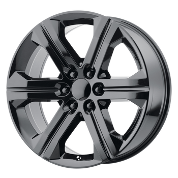 22x9 6x139.7 OE Creations Replica Wheels PR191 Gloss Black 24 offset 78.1 hub