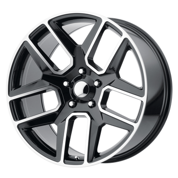 22x10 5x139.7 OE Creations Replica Wheels PR192 Gloss Black 25 offset 78.1 hub