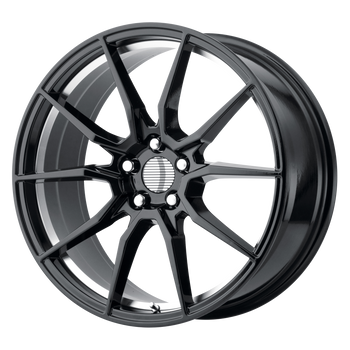 18x9 5x114.3 OE Creations Replica Wheels PR193 Gloss Black Machined 30 offset 70.6 hub