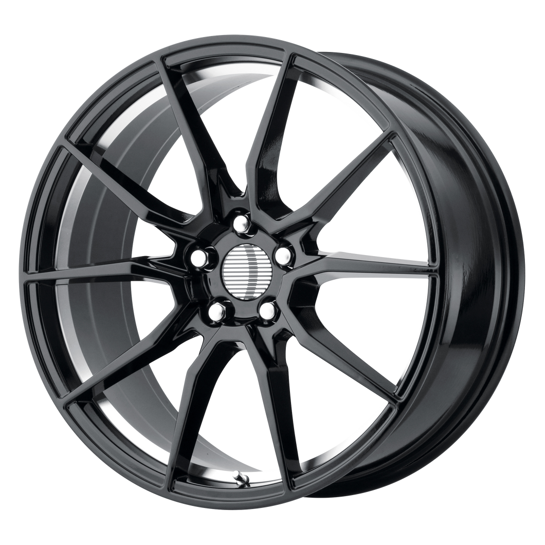 18x9 5x114.3 OE Creations Replica Wheels PR193 Gloss Black Machined 30 offset 70.6 hub