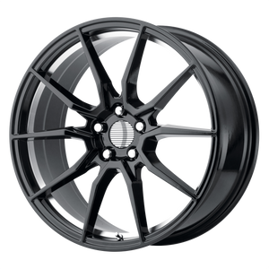 20x10 5x114.3 OE Creations Replica Wheels PR193 Gloss Black Machined 40 offset 70.6 hub