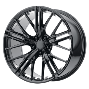 20x9 5x120 OE Creations Replica Wheels PR194 Gloss Black Machined 30 offset 67.06 hub