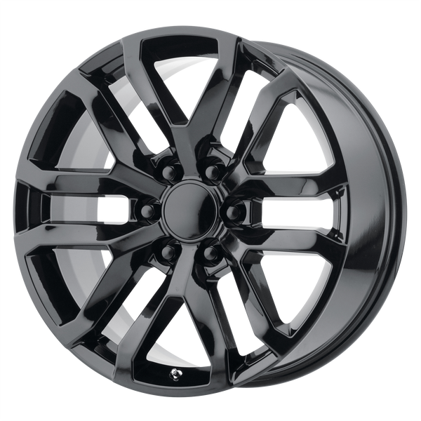 20x9 6x139.7 OE Creations Replica Wheels PR196 Gloss Black 24 offset 78.1 hub