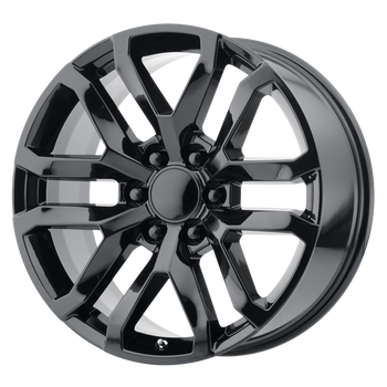 20x9 6x139.7 OE Creations Replica Wheels PR196 Gloss Black 24 offset 78.1 hub