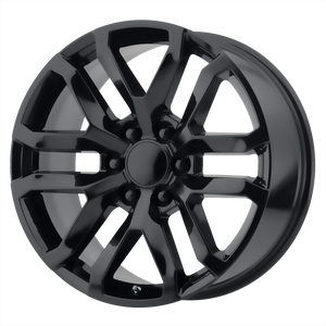 20x9 6x139.7 OE Creations Replica Wheels PR196 Satin Black 24 offset 78.1 hub