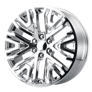 22x9 6x139.7 OE Creations Replica Wheels PR197 Chrome 28 offset 78.1 hub