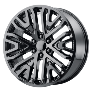 22x9 6x139.7 OE Creations Replica Wheels PR197 Gloss Black 28 offset 78.1 hub