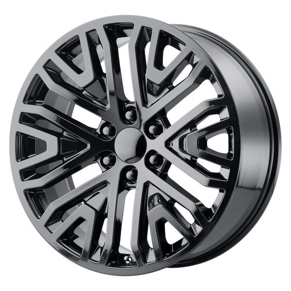 22x9 6x139.7 OE Creations Replica Wheels PR197 Gloss Black 28 offset 78.1 hub