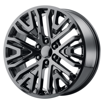 22x9 6x139.7 OE Creations Replica Wheels PR197 Gloss Black 28 offset 78.1 hub