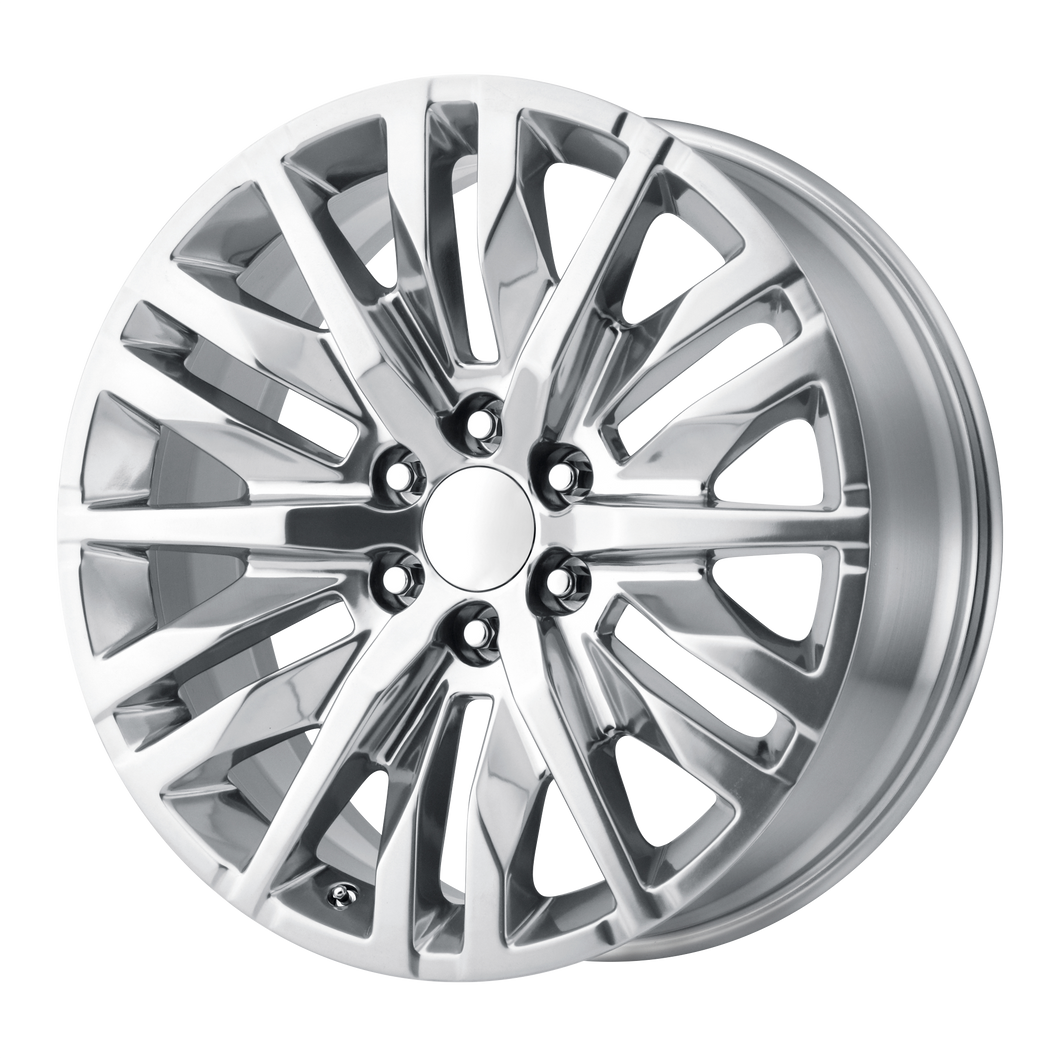 22x9 6x139.7 OE Creations Replica Wheels PR198 Polished 28 offset 78.1 hub