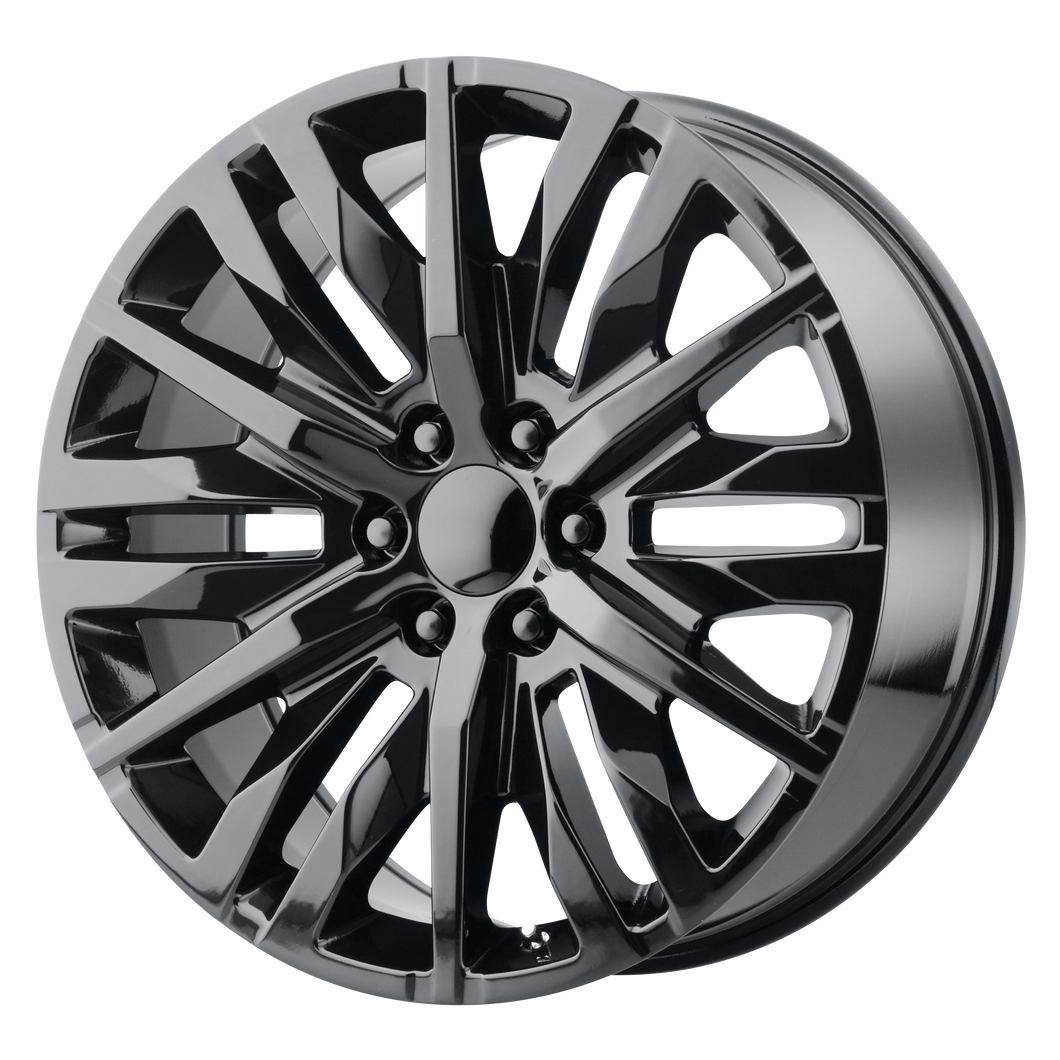 24x10 6x139.7 OE Creations Replica Wheels PR198 Gloss Black 31 offset 78.1 hub