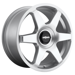 19x8.5 Blank Rotiform Wheels R114 SIX Gloss Silver 45 offset 72.56 hub