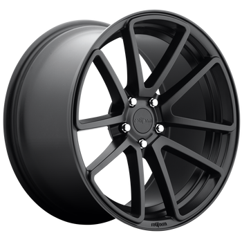 19x8.5 5x112 Rotiform Wheels R122 SPF Matte Black 45 offset 66.56 hub