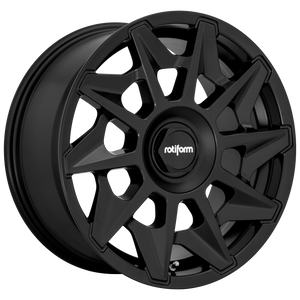 19x8.5 Blank Rotiform Wheels R129 CVT Matte Black 35 offset 72.56 hub