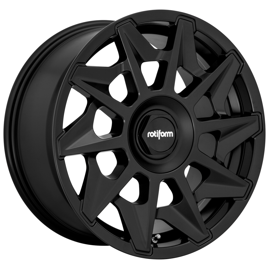 19x8.5 Blank Rotiform Wheels R129 CVT Matte Black 35 offset 72.56 hub