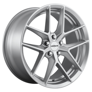 18x8.5 5x114.3 Rotiform Wheels R133 FLG Gloss Silver 45 offset 72.56 hub