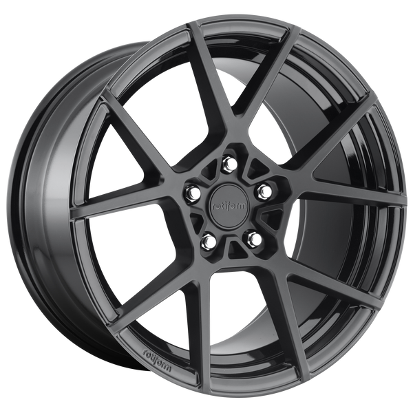 20x8.5 5x112 Rotiform Wheels R139 KPS Matte Black 45 offset 66.56 hub