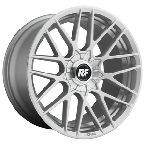 19x8.5 Blank Rotiform Wheels R140 RSE Gloss Silver 40 offset 72.56 hub