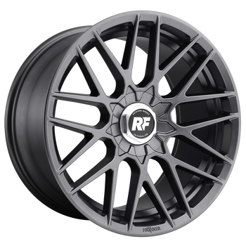 18x8.5 Blank Rotiform Wheels R141 RSE Matte Anthracite 45 offset 72.56 hub