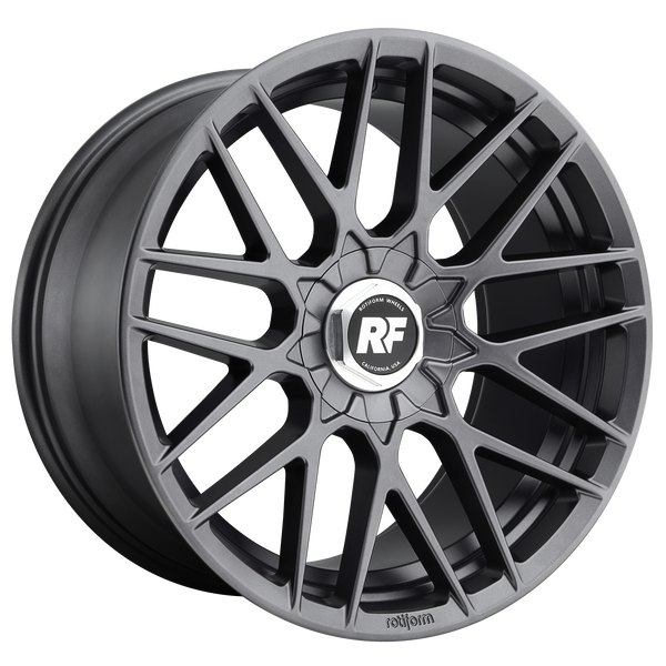 19x8.5 5x108/5x112 Rotiform Wheels R141 RSE Matte Anthracite 45 offset 72.7 hub