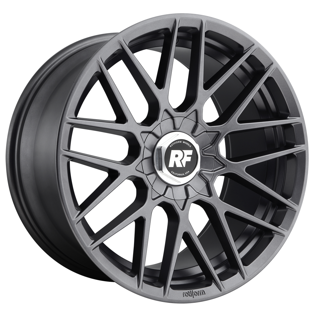 20x8.5 5x112/5x114.3 Rotiform Wheels R141 RSE Matte Anthracite 45 offset 72.7 hub