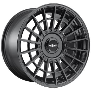 17x8 5x100/5x114.3 Rotiform Wheels R142 LAS-R Matte Black 30 offset 70.1 hub