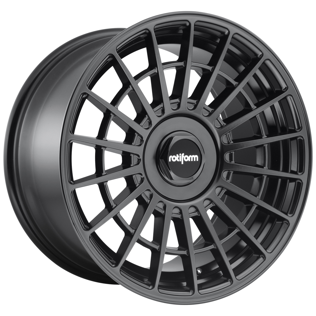 17x9 Blank Rotiform Wheels R142 LAS-R Matte Black 42 offset 72.56 hub