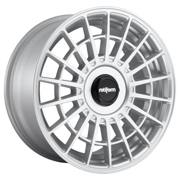 17x8 5x112/5x120 Rotiform Wheels R143 LAS-R Gloss Silver 35 offset 72.5 hub