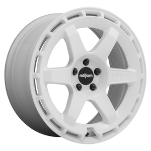 19x8.5 Blank Rotiform Wheels R183 KB1 Gloss White 35 offset 66.5 hub