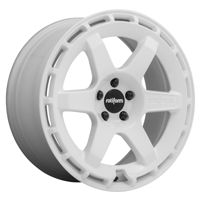 19x8.5 5x108 Rotiform Wheels R183 KB1 Gloss White 42 offset 72.7