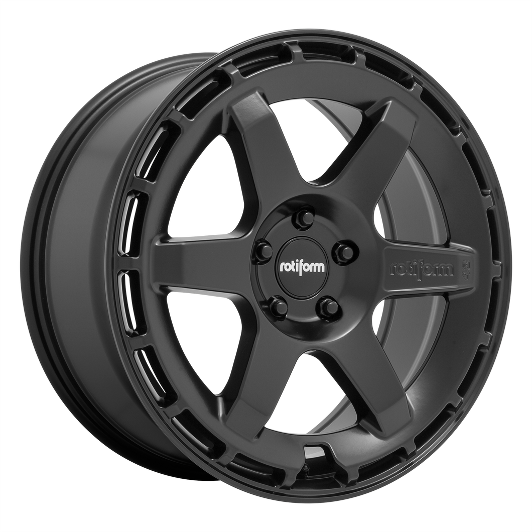 19x8.5 5x112 Rotiform Wheels R186 KB1 Matte Black 45 offset 66.56 hub