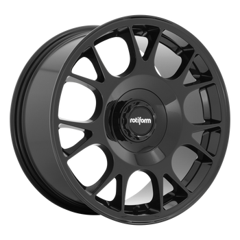 20x10.5 5x108/5x120 Rotiform Wheels R187 TUF-R Gloss Black 40 offset 72.6 hub