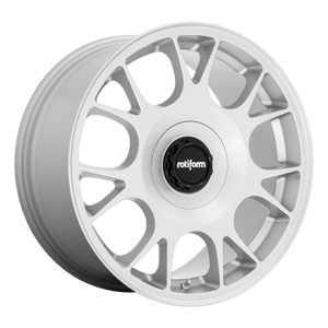 20x8.5 5x112/5x114.3 Rotiform Wheels R188 TUF-R Silver 45 offset 72.7 hub