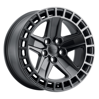 18x8.5 5x120 RedBourne Wheels Alston Matte Black With Machined Dark Tint Lip 25 offset 72.56 hub