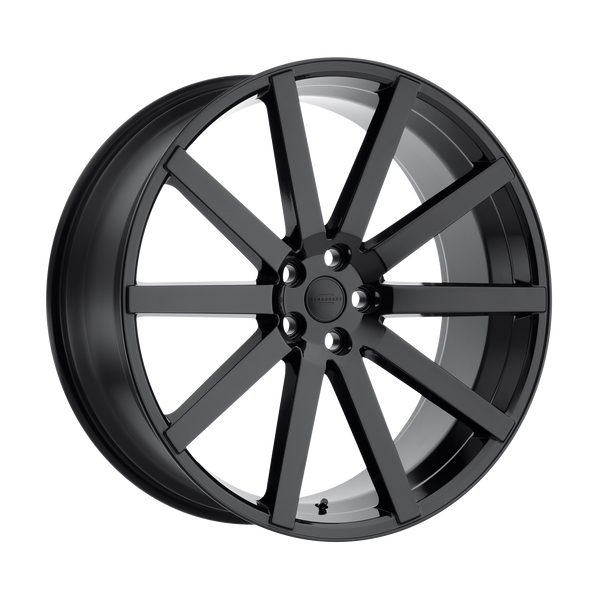 22x10 5x120 RedBourne Wheels Kensington Gloss Black 35 offset 72.56 hub