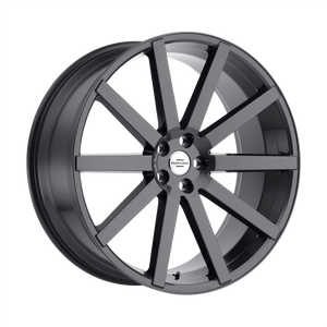 22x10 5x120 RedBourne Wheels Kensington Gloss Gunmetal 35 offset 72.56 hub