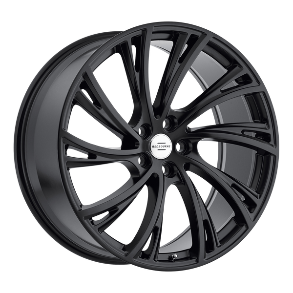 20x9.5 5x120 RedBourne Wheels Noble Double Black - Matte Black With Gloss Black Face 32 offset 72.56 hub