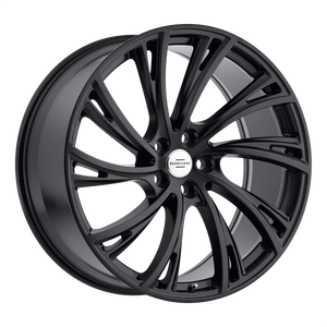 22x10 5x120 RedBourne Wheels Noble Double Black - Matte Black With Gloss Black Face 37 offset 72.56 hub