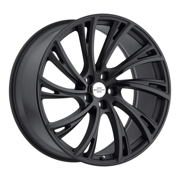 22x10 5x120 RedBourne Wheels Noble Matte Black 37 offset 72.56 hub