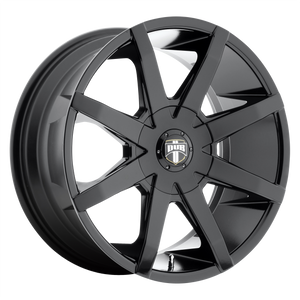 20x8.5 6x135/6x139.7 DUB Wheels S110 Push Gloss Black 30 offset 87.1 hub