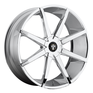 24x9.5  DUB Wheels S111 Push Chrome Plated 32 offset 72.56 hub