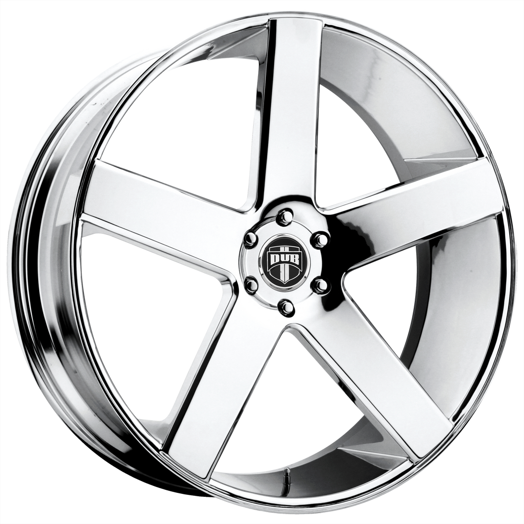 26x10 6x139.7 DUB Wheels S115 Baller Chrome Plated 20 offset 106.1 hub