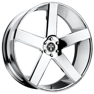 24x10 5x115 DUB Wheels S115 Baller Chrome Plated 20 offset 71.5 hub