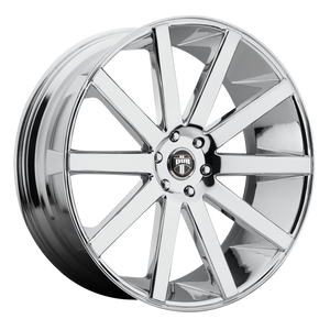 24x10 6x135 DUB Wheels S120 Shot Calla Chrome Plated 30 offset 87.1 hub