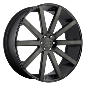 30x10 6x139.7 DUB Wheels S121 Shot Calla Matte Black Double Dark Tint 30 offset 78.1 hub