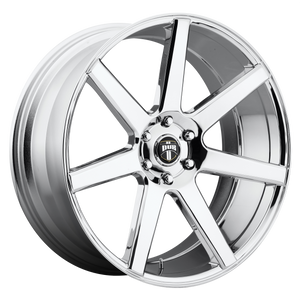 22x9.5 6x139.7 DUB Wheels S126 Future Chrome Plated 30 offset 78.1 hub