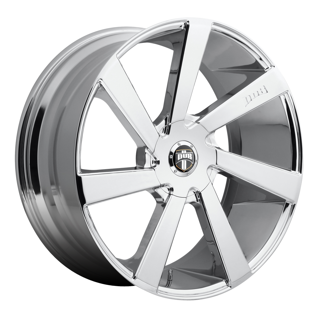 22x9.5  DUB Wheels S132 Directa Chrome Plated 15 offset 72.56 hub